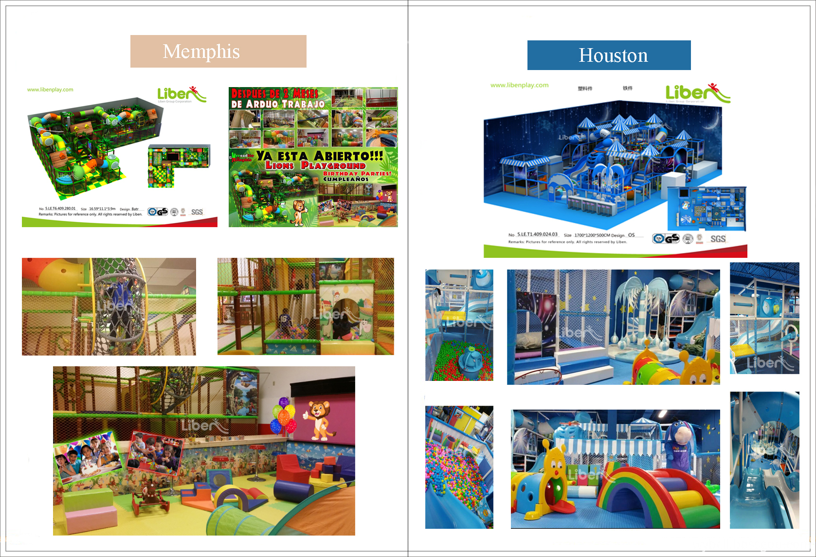 America indoor playground projects