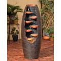 Seven Cascade Rustic Modern Water Fountain