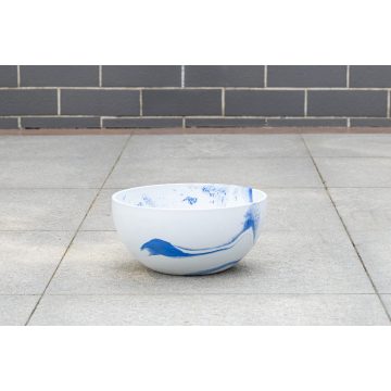 Plantador de flores moderno em bloco colorido