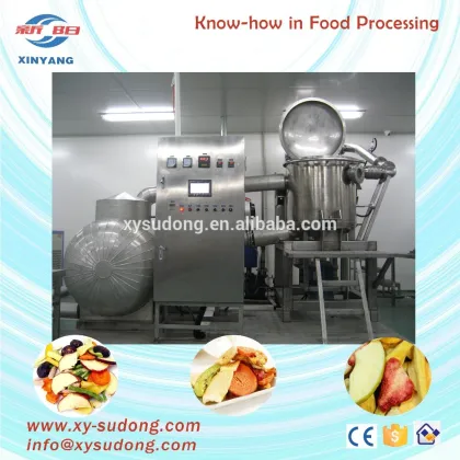 Potato vacuum frying equipent fryer for Jagabee, calbee, potato sticks, potato chips, french fries