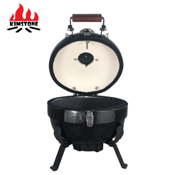 Kimstone 12 Inch Komado Grill: Ceramic BBQ Grills with Refractory Stone