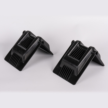 6 Inch Flatbed Edge Corner Protectors: V-Shaped, Heavy Duty Black Plastic Corner Protectors