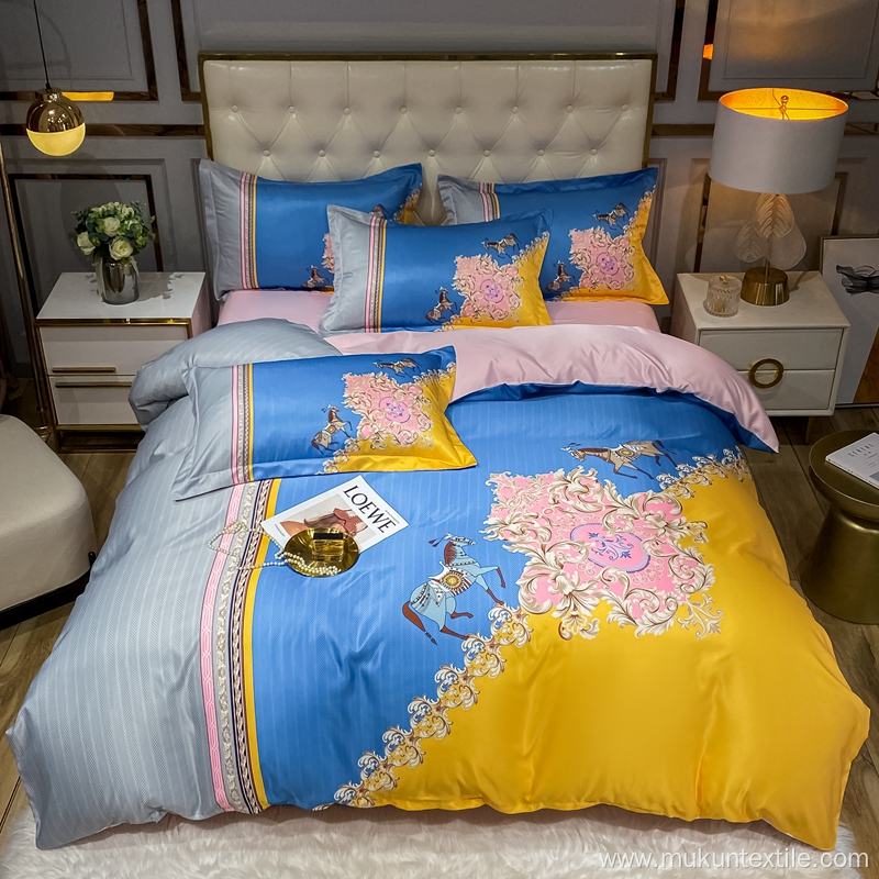 Washed tencel bedsheets bedding set Wholesale