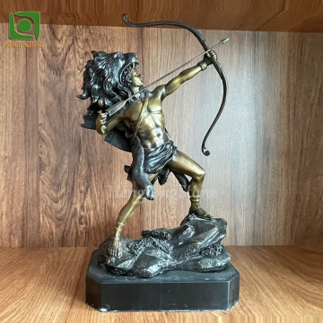 Custom Antique Brass Statue of Greek Hercules Nemea for Indoor/Outdoor Decoration