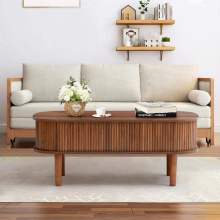 Oval Lift Tabletop Coffee Table for living room