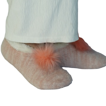Cozy Winter Slipper Socks for Women: OEM Pom Pom Super Soft Knitted Floor Socks