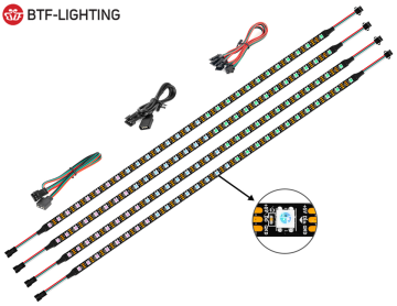 Individually Addressable WS2812B RGB LED Strips for ASUS Aura, ASRock, Gigabyte RGB Fusion, MSI Mystic Light