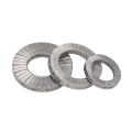 Stianless self locking washer double serrated washer