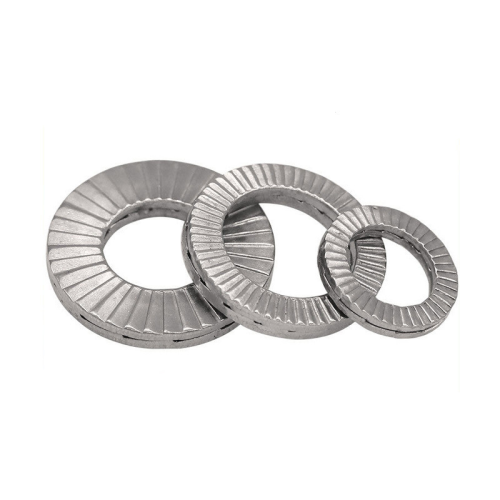 Serrated lock special washer double fold locking washer