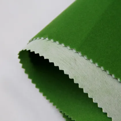 Green Flocking fabric