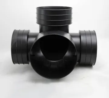 Three four-way PVC drainage pipe mold
