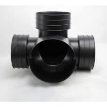 Three four-way PVC drainage pipe mold