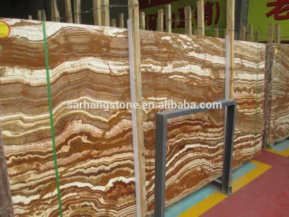 Brown Grain Onyx Slab tiger onyx
