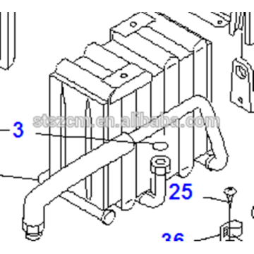 Caricatore ruota WA380-3 Evaporatore ND447600-3911