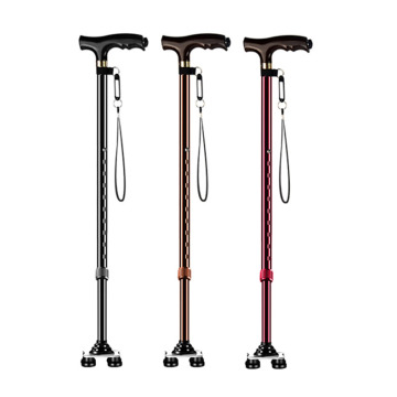 LED retractable walking cane outdoor crutch mobility Aids