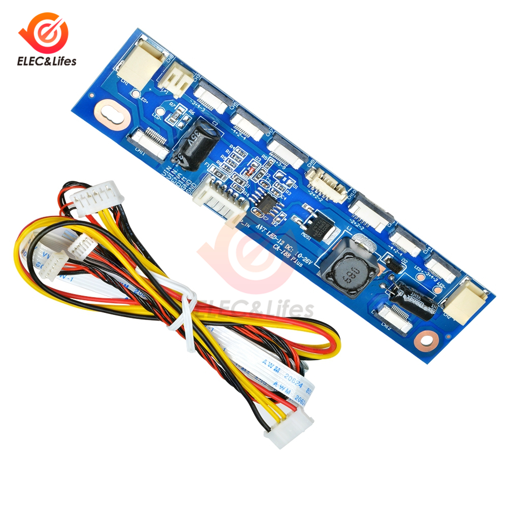 1Pcs Backlight LED Inverter Tester 12 Connectors Constant Current Board Driver Test Board