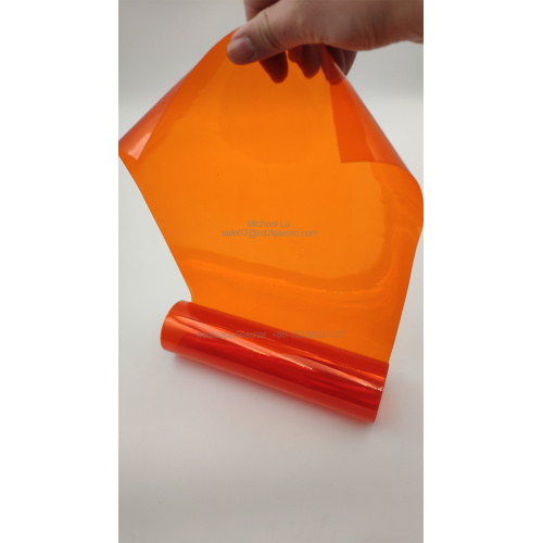 Hojas de PVC de grado farmacéutico de naranja para productos sensibles a la luz