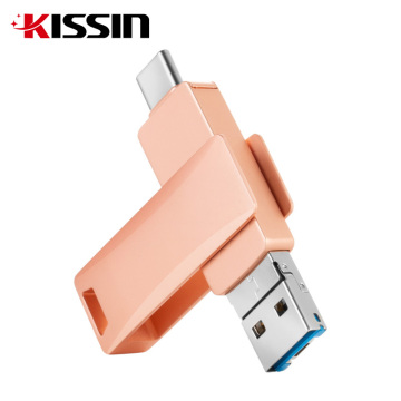 KISSIN NEW COLOR Metal 3 In 1 Mobile Phone OTG Pendrive 3.0