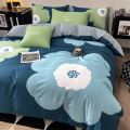 Melhores lençóis florais de algodão conjunto de cama dupla