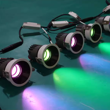 9W 12W DMX RGB Recessed Ceiling LED Spot Light for Live Shows and Nightclubs