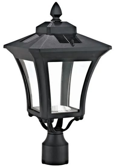 60 Luminous Led Outdoor Lighting Post Lights 4v 2 Watt Solar Panel Black Lamp