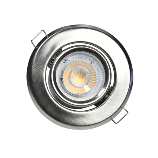 Adjustable Round Chrome 3" LED Ceiling Downlight GU10 MR16