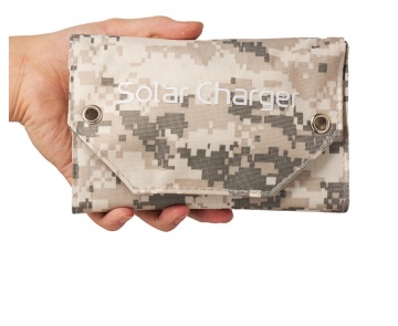 IP65 Waterproof 10W Foldable Solar Charger for Traveling, Hiking, Camping