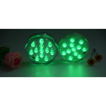 LEDER Lampe de piscine à LED remplie de résine noire et blanche