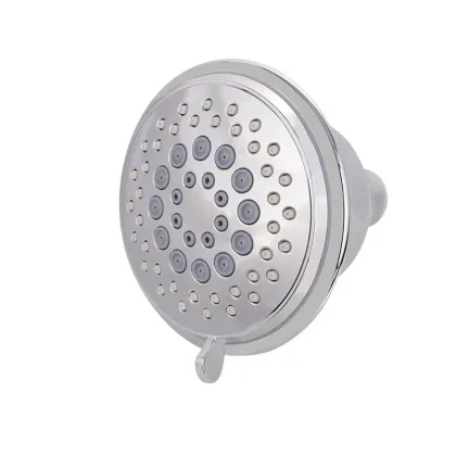 ABS Compact Multi-Mode 5-Speed Adjustable Supercharged Shower Head for Public Bathhouses
