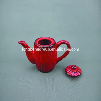 OEM Red Ceramic Teapot
