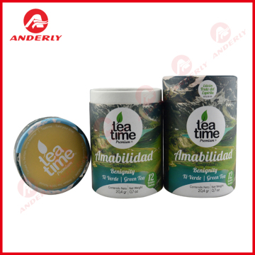 Tea Leaves Packaging Paper Tube Customized Printing