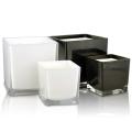  Natural Soy Candles Unique Square Shape Aromatherapy Luxury Scented Glass Candle Factory