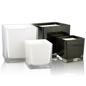 Unique Square Shape Aromatherapy Luxury Scented Glass Candle