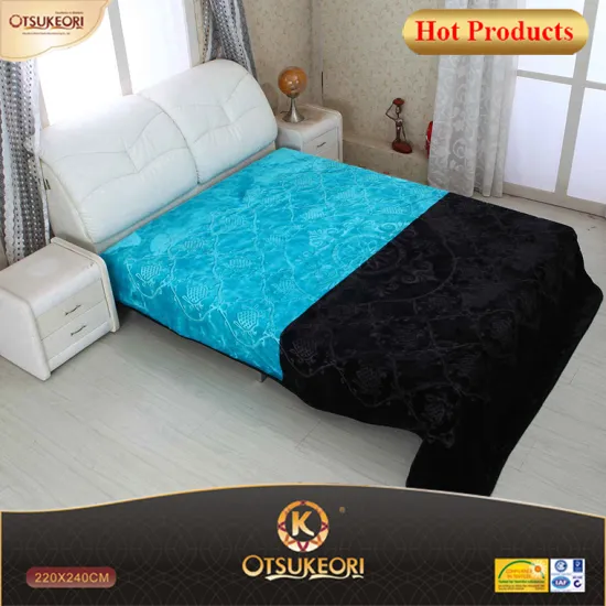 plaind coloured blanket and printed and embossed blanket from famous OTSUKEORI.