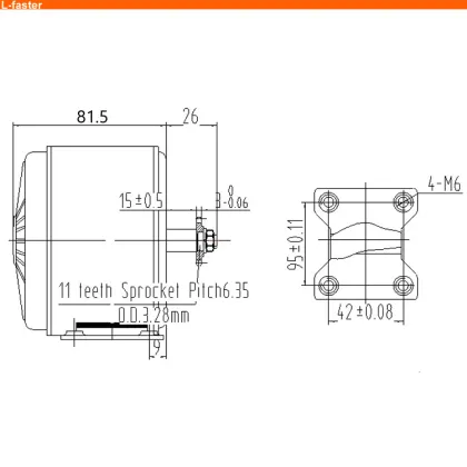Affordable 24V 250W E-Scooter Brush Motor Conversion Kit for E-Bikes