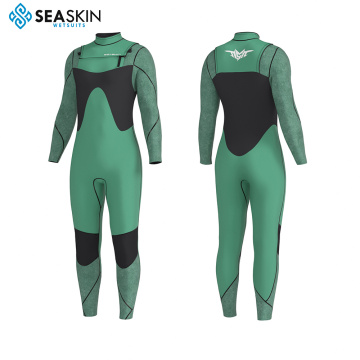 Seaskin Mens 4/3mm Chest Zip Neoprene Wetsuits for Boarding