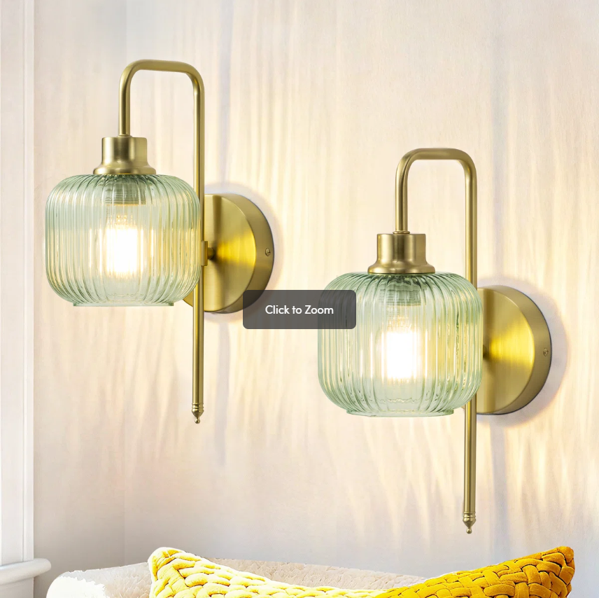 Plug-InHardwired Armed Sconce Iron Wall Sconces With Bulb (Set of 2) (10)