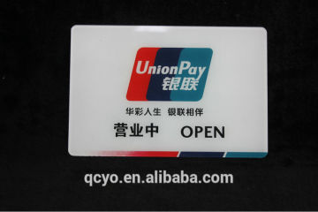 QCY-SHD-12 customized new style clear acrylic sign holder for display