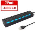 Multifunktional Universal USB 7 Ports 4 Ports Hub