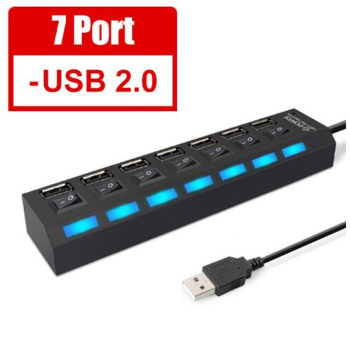 Multifuncional Universal USB 7 Ports 4 Ports Hub