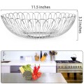 Stainless Steel Creative Round Wire Fruit Vegetable Basket
