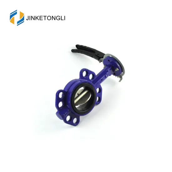 JKTLWD029 viton seat carbon steel exhaust butterfly valve