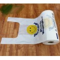 Transparent Plastic T-Shirt Shopping Vest Gusset Bags on Roll in High Quality