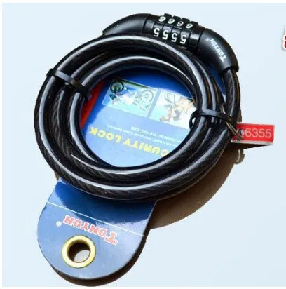 Wholesale 100ps/Lot New 4-Digit Tonyon TY532 Combination Secure Bike Lock