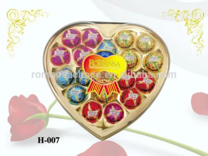 18PCS Heart Compound Chocolate with Peanut 230g
