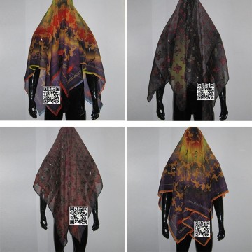 2015 Fashion Lady Sublimation Polyester Scarf