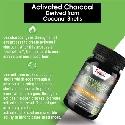 Activated Charcoal Supplement Support Bloating