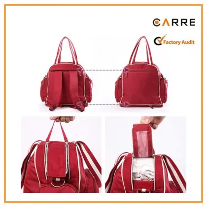 customize organic cotton mommy bag mommy backpack