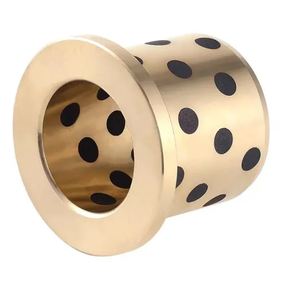 Custom JFB 25x3 Series Graphite Brass Copper Sleeve Bearing with Self-Lubricating Flange
