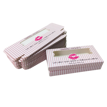 Hot Sale Custom Logo Pink Eyelash Paper Box